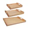 Wooden Montessori Tray with Handle Unfinished Education Toys Teaching Aids  Wooden Trays Handles Tray Toys for Kids 5