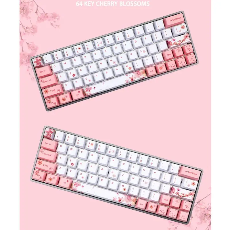 Cherry key. Hx6a 73 ключ dye sublimation клавиатура pbt oem профиль. sakura keycaps. клавиатура sakura.