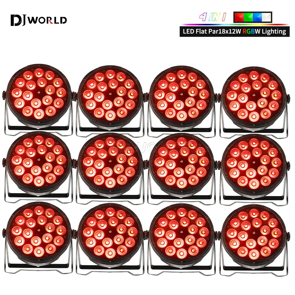 18x1 2 Вт Φ 4 в 1 Flat Par светодиодный