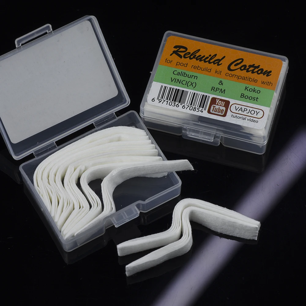 10StripRebuildCottonforVinciRPMBoostCaliburnvapePodrepair