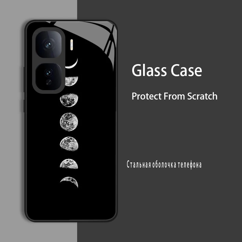 Enhanced Product Title: Premium Tempered Glass Protective Case with Hard Bumper