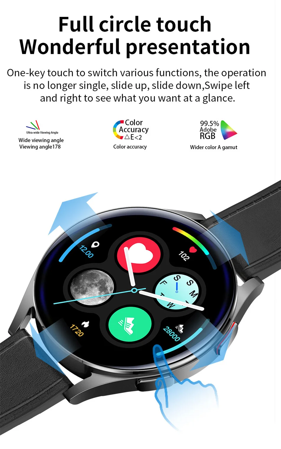 2022New Bluetooth Call Smart Watch Men Women Custom Watch Face Voice Assistant 1.32 Inch Display 360*360 HD Watch Man Smartwatch