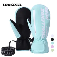 LOOGDEEL Winter Ski Gloves Women Waterproof Windproof Cycling Running Snowboard Snow Skiing Warmth Gloves Touch Screen Non-slip 1