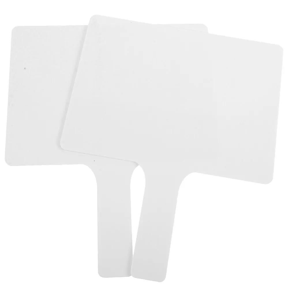 2Pcs 소형 휴대용 화이트보드 학생 교사를 위한 양면 건식 지우개 패들 대화형 학습 소형 휴대용 답변