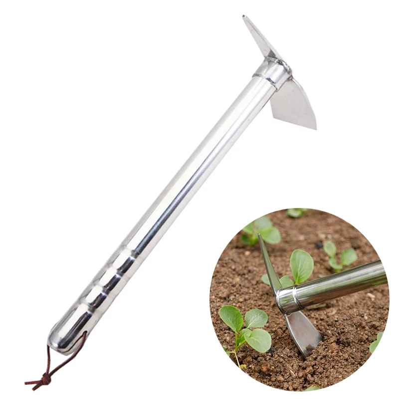1Pcs Stainless Steel Pickaxe for Planting Multipurpose Portable Small Pickaxe For Digging Weeding Seeding Household Gardening Tool