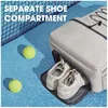 Tennis Bag Portable Tennis Backpack Large Capacity Ball Pack Racket Storage Daypack Outdoor Pickleball Bag with Shoe Compartment 3