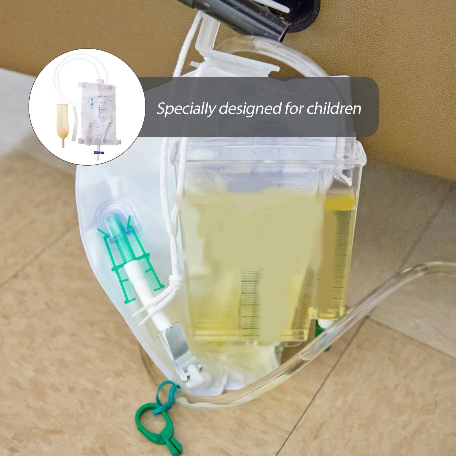 1 Set of Leg Bag Urine Drainage Bag Disposable Drainage Postoperation Supply