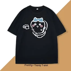 Men's Funny Cotton Short Sleeve Round Neck T - Shirt - Loose Casual Humor Tee - S (Black)