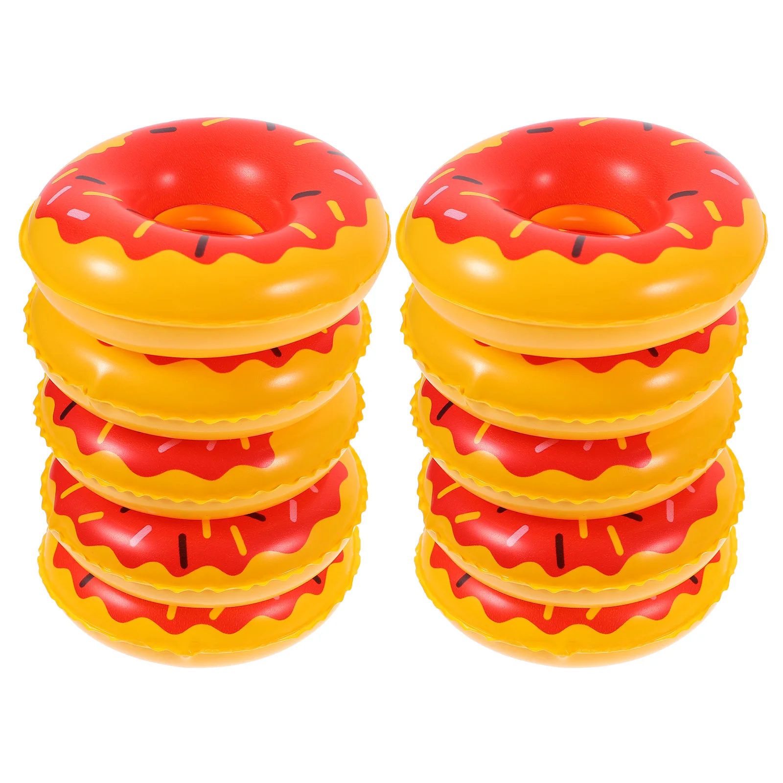 

Mini Swimming Ring Donut Pool Inflatable Floats Doughnut Swimming Rings Inflatable Cup Coasters Inflatable Tubes Floaties Summer