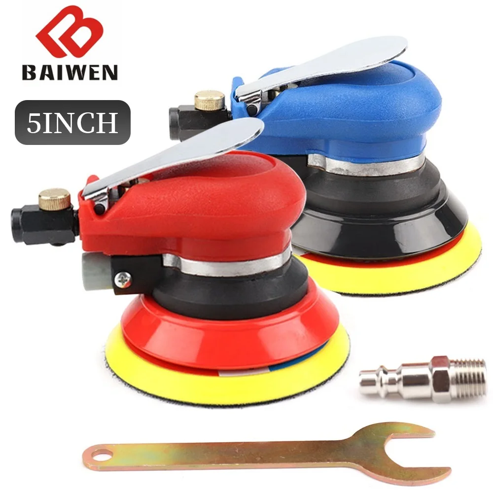 

5 inch 125mm Pneumatic Orbital Sander Air Grinder Polisher Sanding Polishing Grinding Machine Air Tool For Car Metal