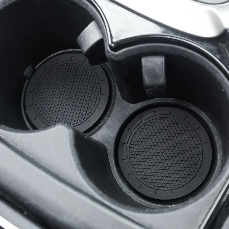 Car Cup Holder Anti-Slip Insert Coaster Mat Auto Cup Holder Soft Rubber Anti-skid Drink Bottle Mat Car Interior Accessories