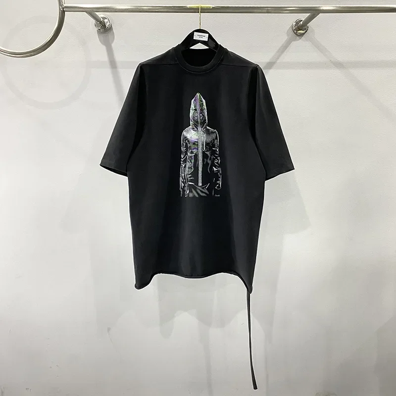 

Brand Rick Shark Masked Men Printed Men Cotton Oversized Tshirt Summer Tee for Women Fashionable Tops