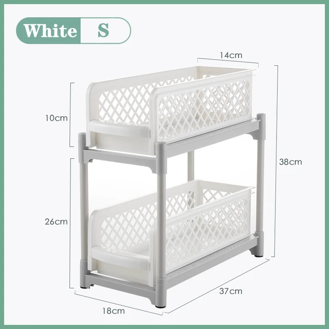 Organizzatore Sottolavello 2 Livelli FANHAO - Scaffale Estraibile In Metallo Cromato Per Cucina E Bagno - Foto 9