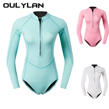 2024 Women's 2MM Neoprene Snorkeling Wetsuits Keep Warm Scuba Water Sport Spearfishing Surfing Diving Suit Bathing Swimwears 2