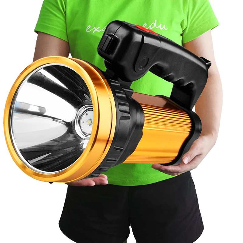 

Super Bright Built in 18650 Battery Power Bank Portable Lanterns LED Flashlight Torch Rechargeable XM-L T6 + COB LED Bulbs Black