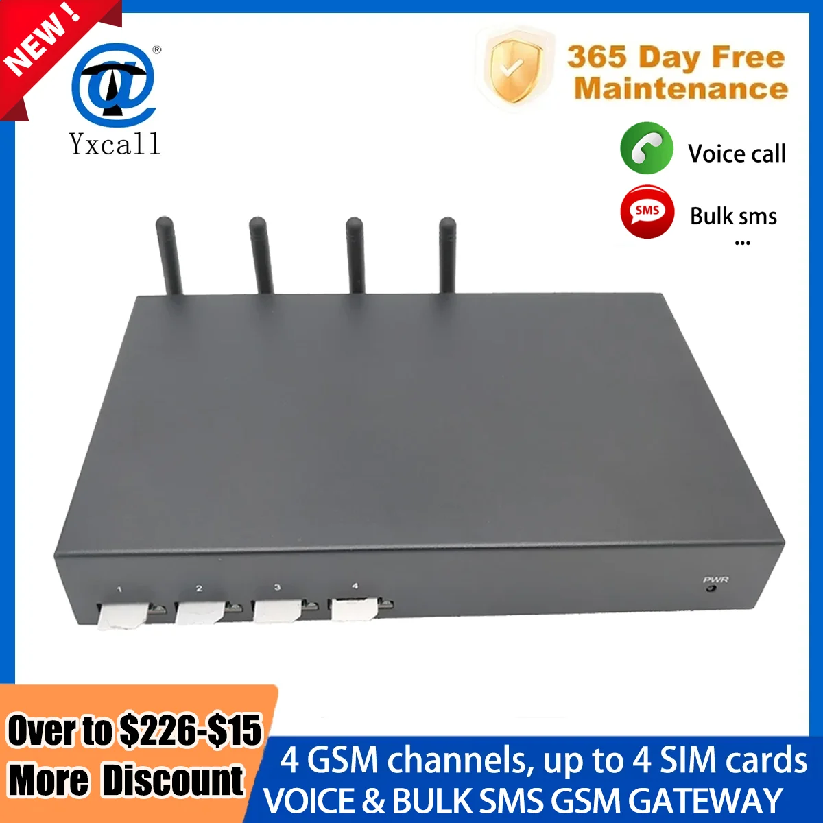 

SMS-модем, 4 SIM-карты, GSM-шлюз, поддержка голосового и оптового смс, отправка IVR VPN IMEI, изменение SIP H323, устройство удаленного доступа