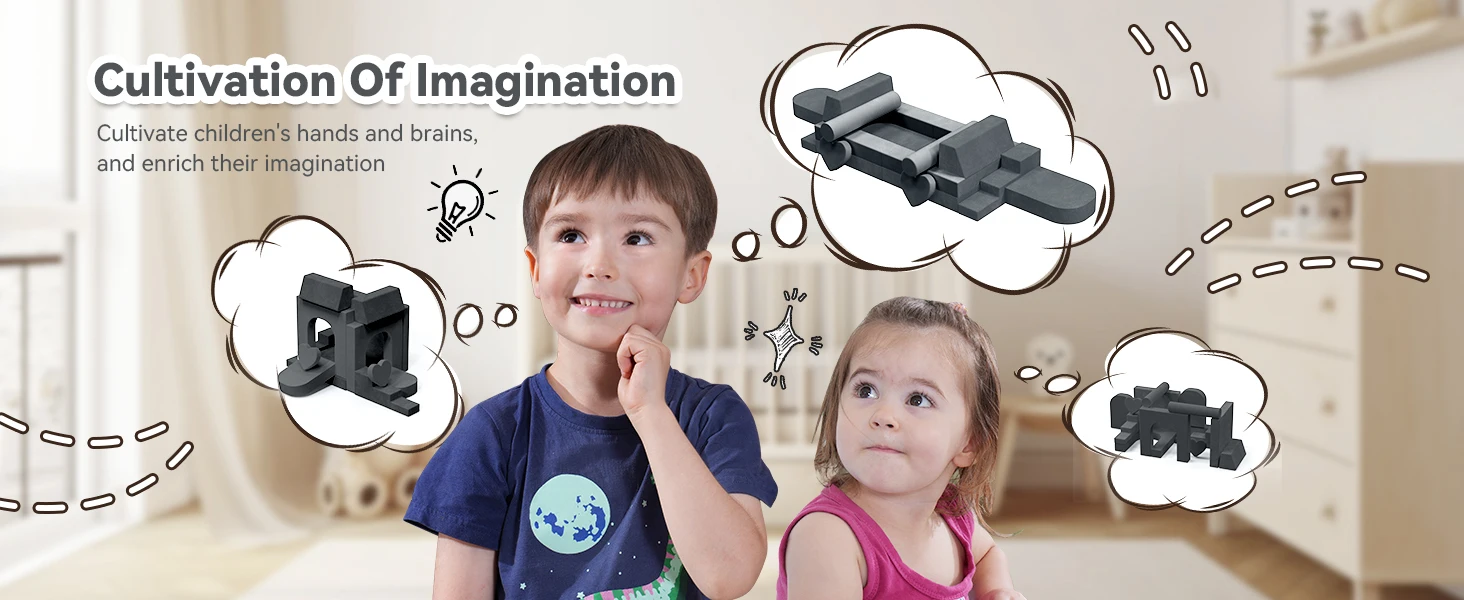 Modular Play Couch for Kids Toddler - 14PCS Kids Sofa to Boost Creativity, Boys and Girls