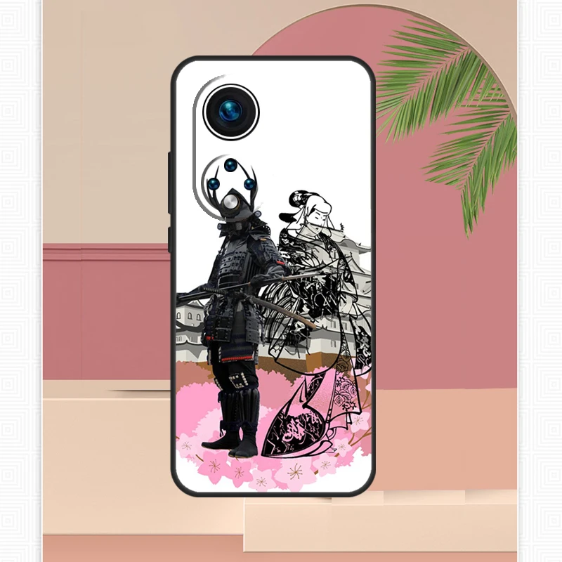 Japanese Samurai Warrior Geisha Phone Case - Artistic Protective Cover