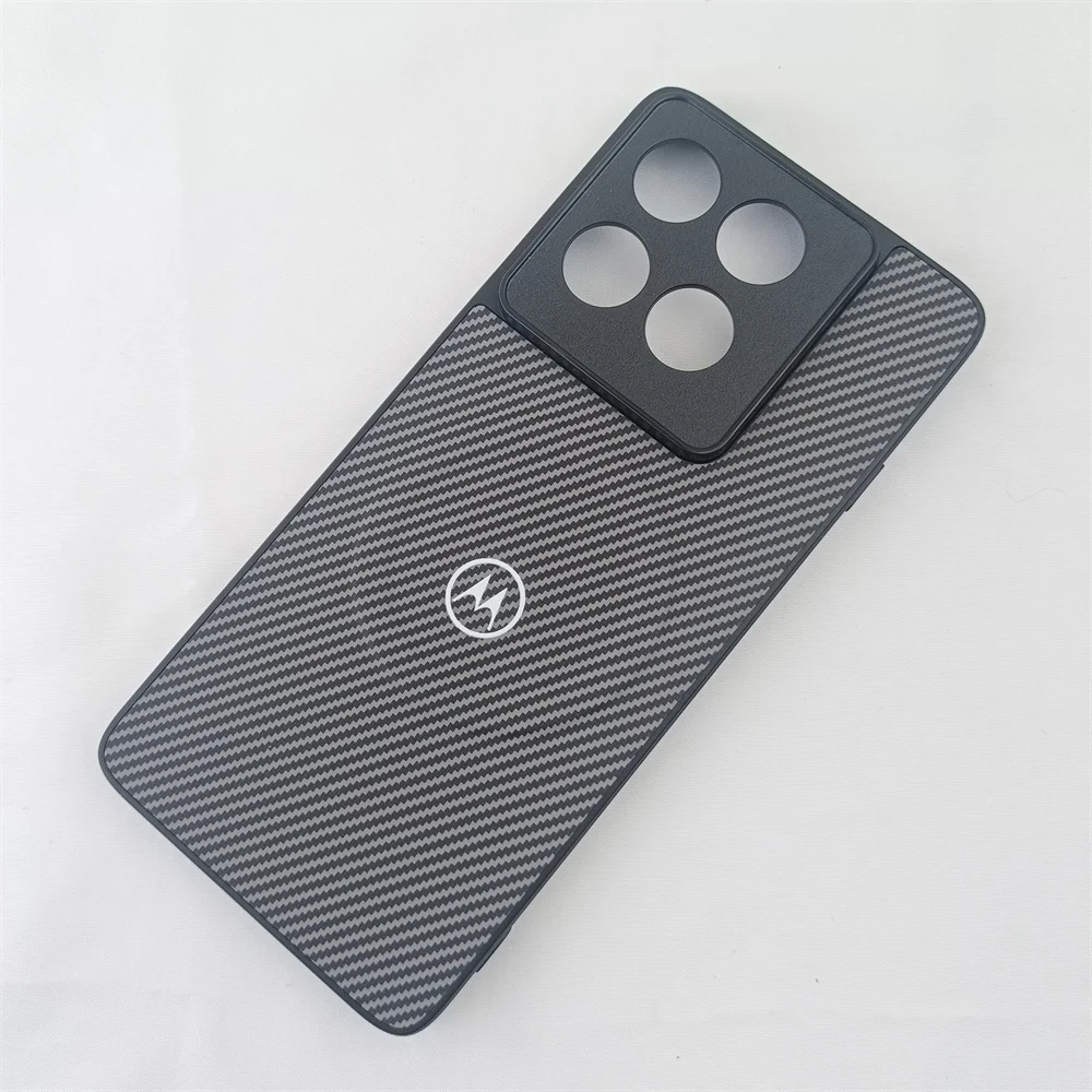 Carbon Fiber Texture Magnetic Phone Case with Wireless Charging Compatibility