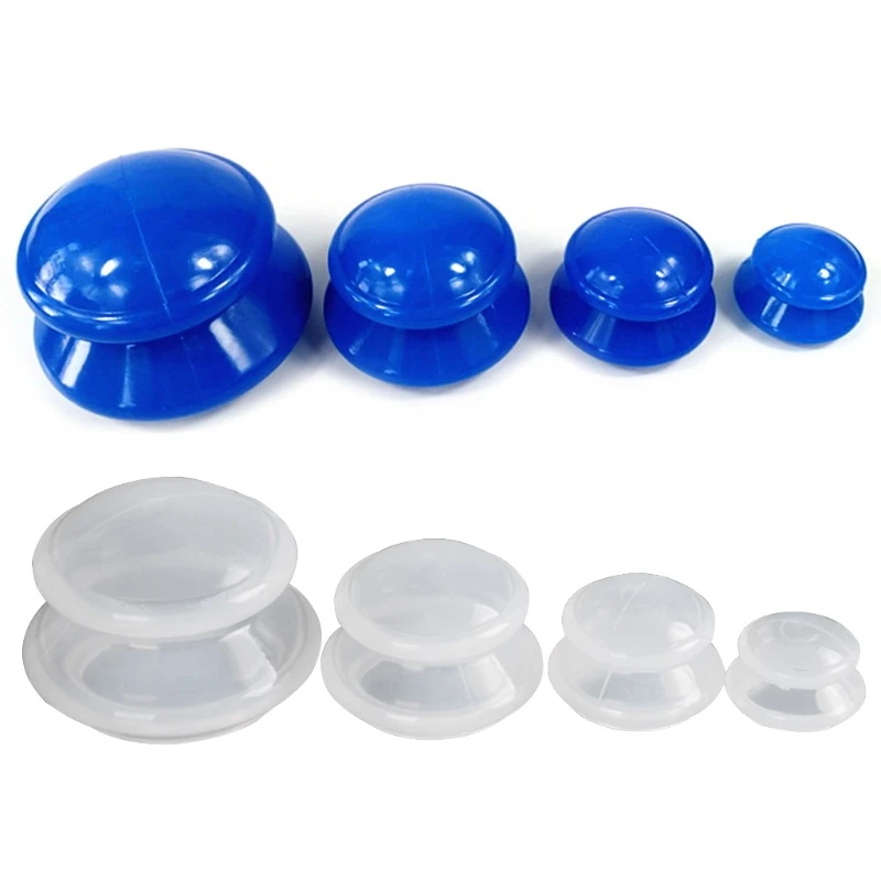 Silicone Anti Cellulite Vacuum Cupping Therapy Ventosas Massage Body Cups facial cupping set