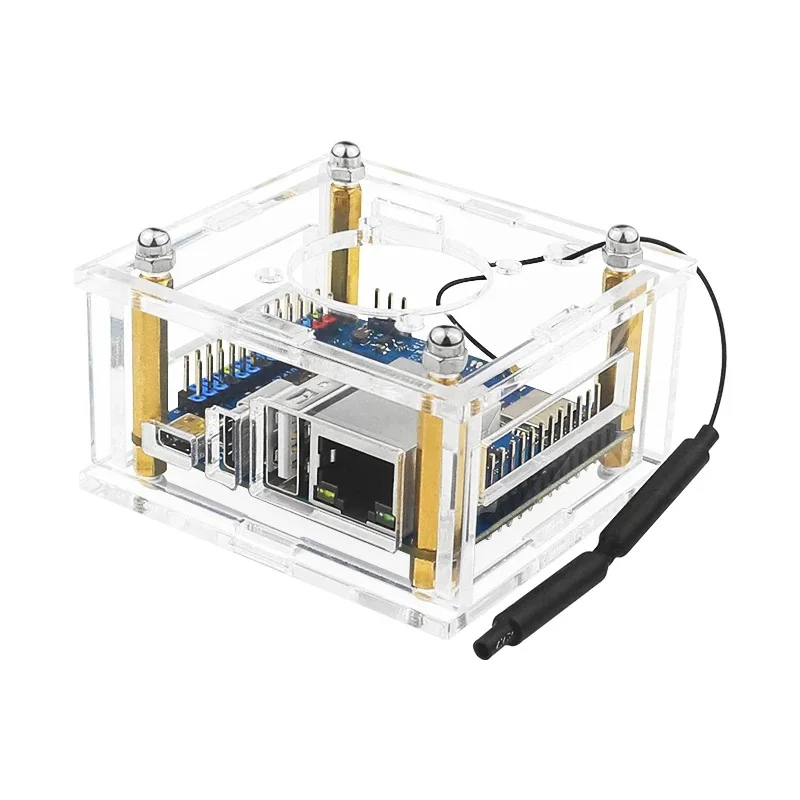 Orange Pi Zero 3 Acrylic Case Transparent Shell With Cooling Fan Clear Enclosure for Orange Pi Zero 3