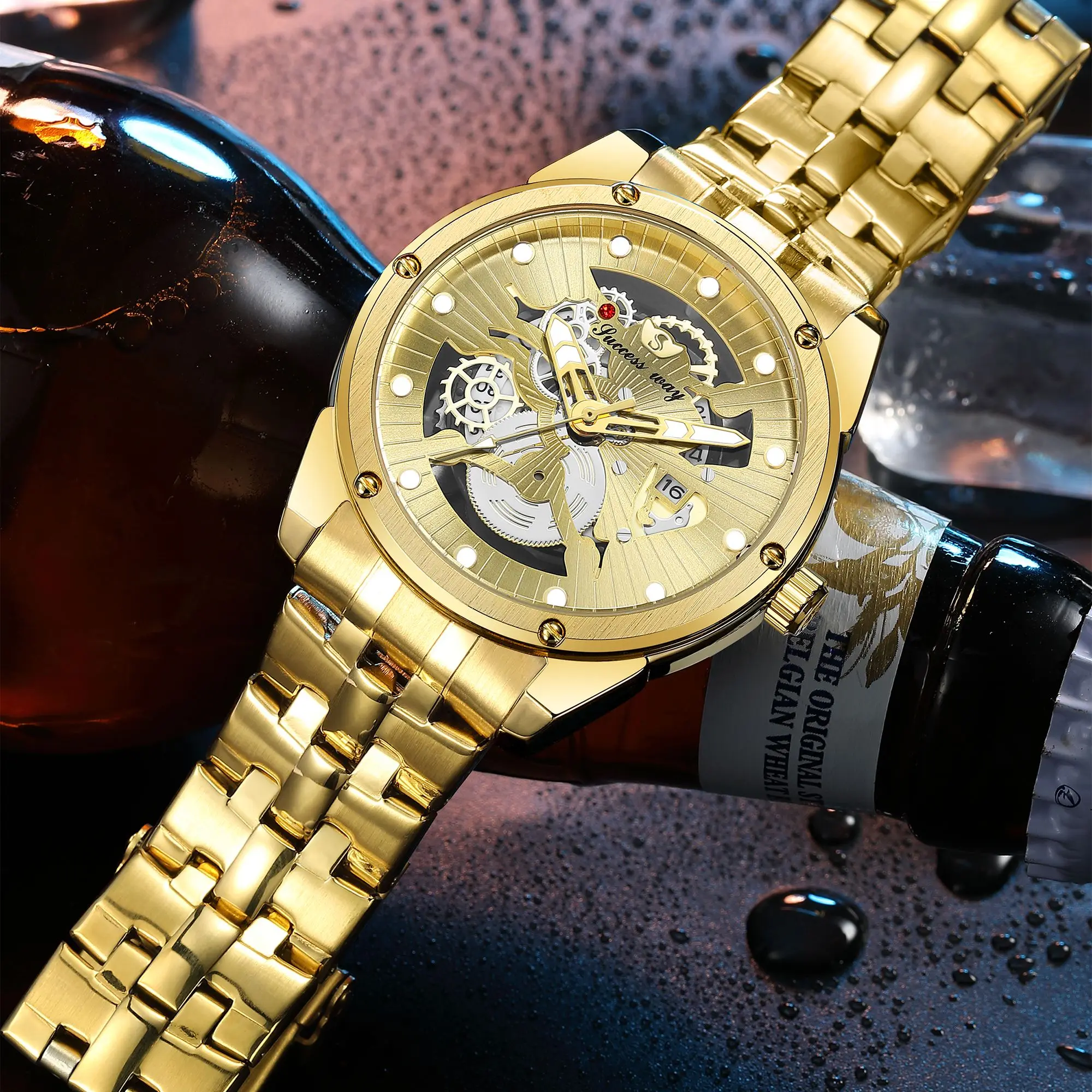 2023 Top Luxury Brand Fashion Mens Watches Quartz Men Wristwatch Waterproof Gold Steel Business Wristwatch Relogio Masculino New