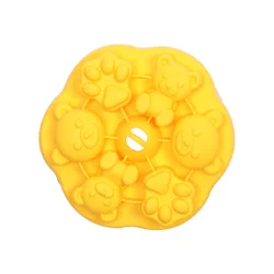 Silicone Muffin and Cupcake Mold - Versatile Kitchen Accessory (Color-Yellow)