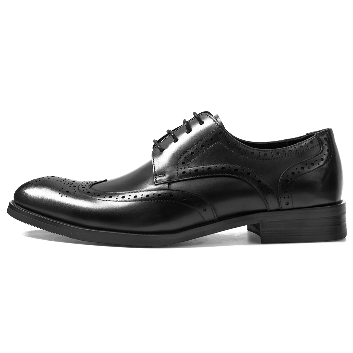 Hanmce Shoes For Men Multi-color Fashion Breathable Leather Businese Wedding Brogue Shoes