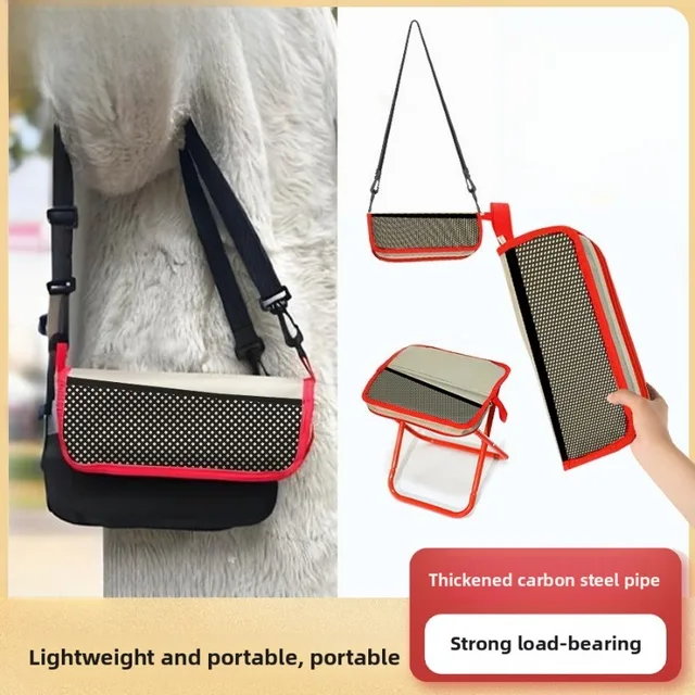 Folding Backpack Stool Portable Small Mazar Satchel Pen Bag Stool Outdoor Folding Chair Ultra Light Fishing High Speed Rail 1