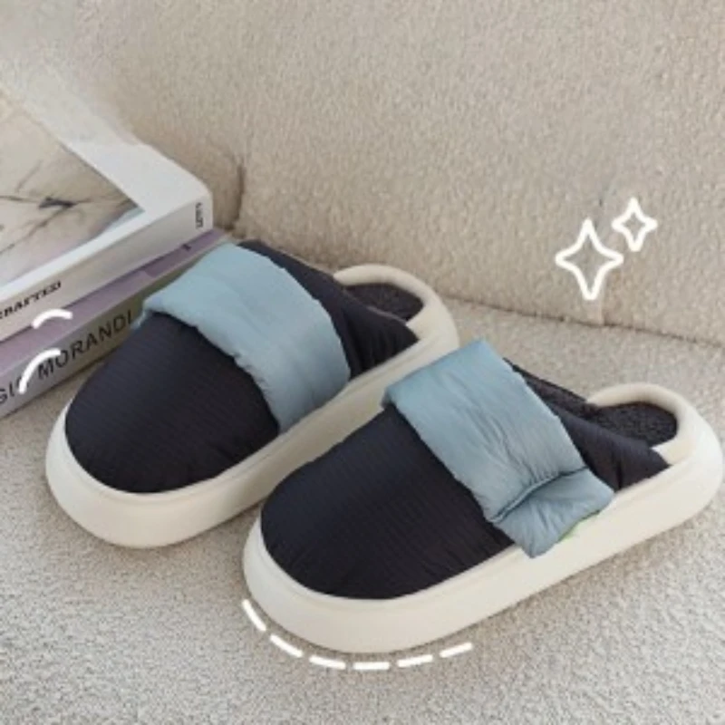 Women's Slippers Warm Home Cotton Slippers Can Be Worn Outside Waterproof Non-Slip Couple Style Winter Women's Slippers