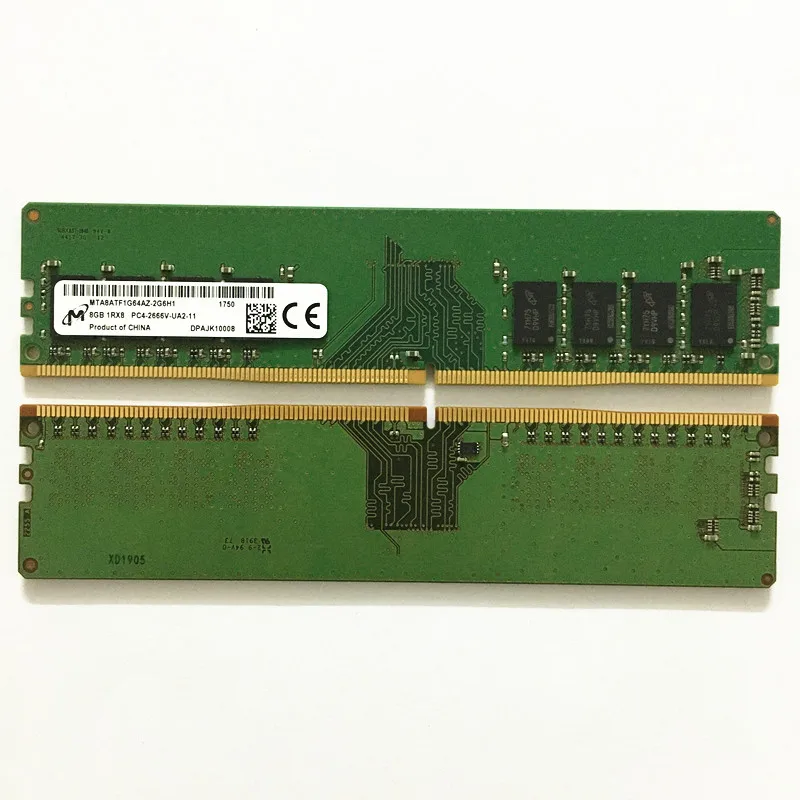 M icron 1RX8 PC4-2666V-SA2-11 8GB10枚セット Micron DDR4 8GB 2666MHz RAM 8GB 1RX8 PC4-2666V-SA2-11 ddr4