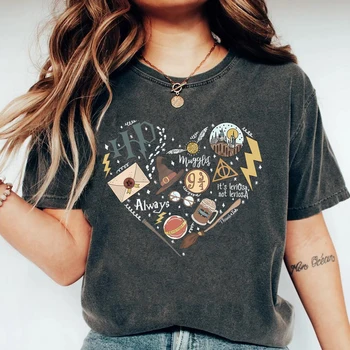 HP Magic Movie Inspired Shirt Wizard School Home Castle T-Shirt 9 3/4 Always Wizarding World Tees Matching Universal Trip Tshirt 1