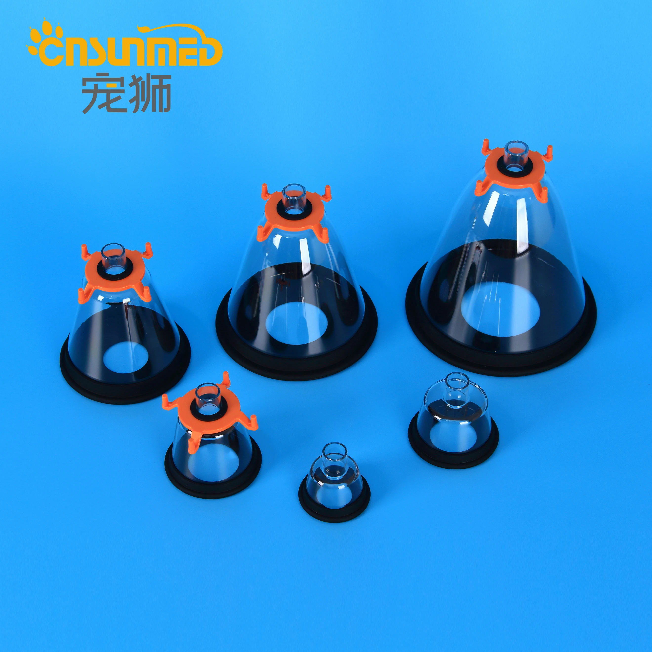 Veterinary Anesthesia Masks Set Pet Surgical 6pcs/set