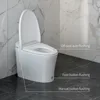 Tankless Smart Toilet Touchless Auto Flush 1.28-GPF Battery-Operated One-Piece HET Intelligent Toilet for Bathroom 1