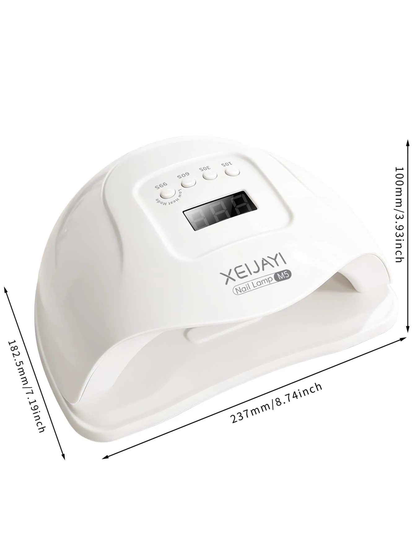 1개 화이트 UV LED 네일 램프 24개 램프 비즈 전문 네일 드라이어 젤 폴리쉬 라이트, 4가지 타이머 설정 LED 드라이어가 있는 UV 네일 라이트