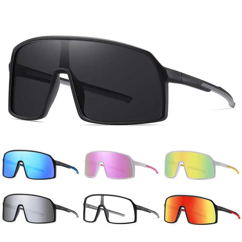 Cycling Glasses Fashion Polarized Square Sunglasses Mountain Bike Road Eyewear Bicycle Riding Outdoor Sports Hiking Goggles