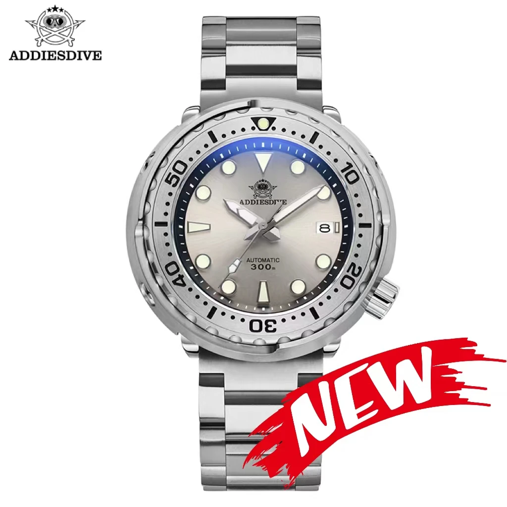 Gmt Watch ADDIESDIVE es For Men Dive Water-Resistance Luminous