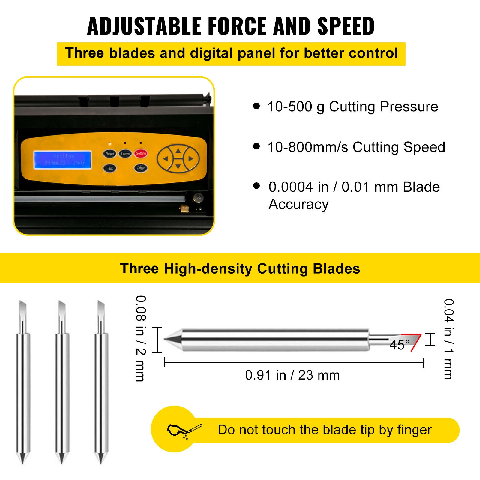 28in Vinyl Cutter Machine Cutting Plotter Adjustable Speed and Force DIY Cutting Machine Kit for Signs Banners Stickers