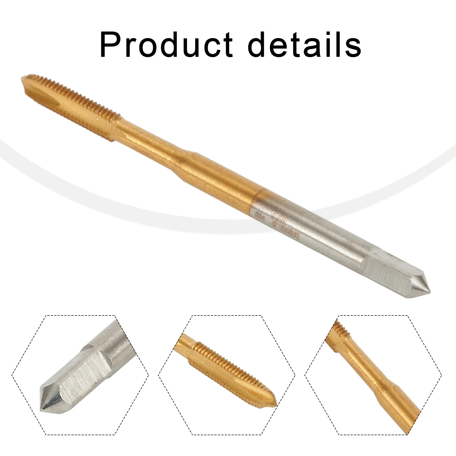 HSS Titanium Coating Thread Tap Screw Machine Tap Drill Bit M2-M12 Metric Straight Flute Thread HSS6542 Threading Drill drill bits screw tap electric drill tap tool hand tap tool hand tap drill drill tap tool drill and tap tool