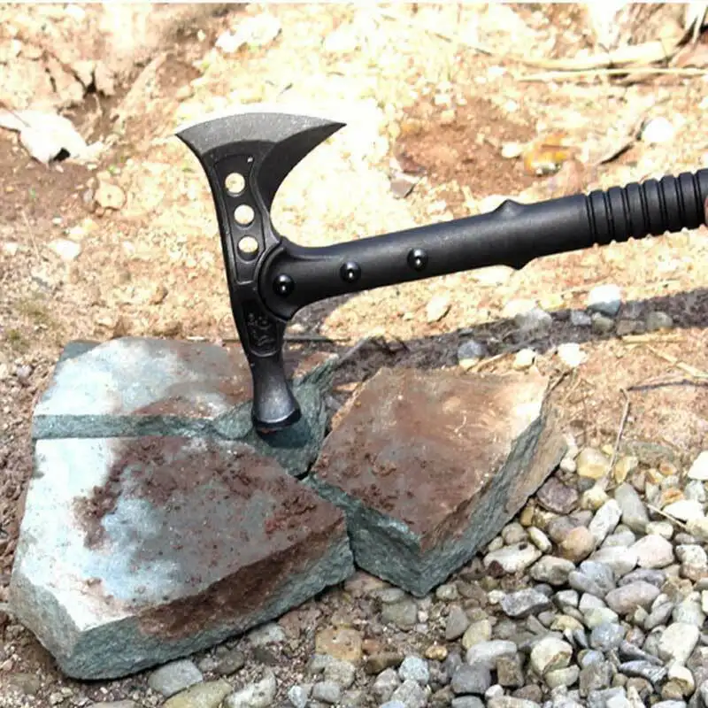 2 in 1 Tactical Axe Tomahawk Army Outdoor Hunting Camping Survival Machete Axes Hand Tool Fire Axe Hatchet Axe/Ice Axe 5