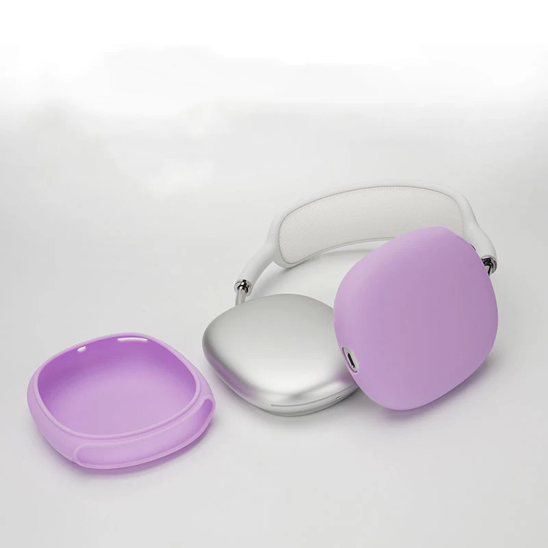 Para AirPods Max Funda protectora para auriculares Estuche blando (púrpura)