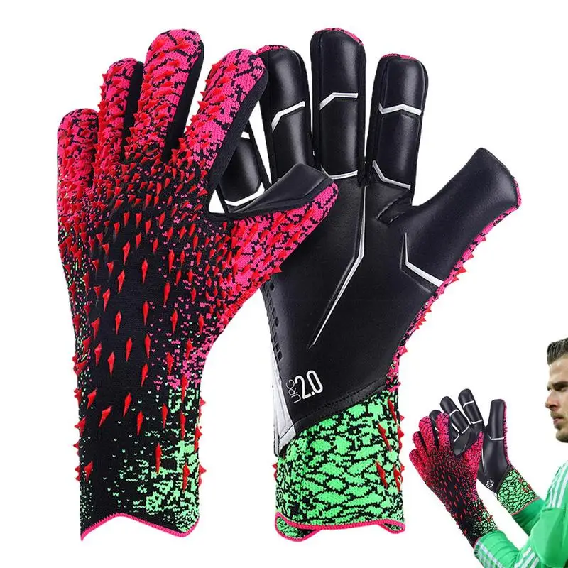 HLGKBY Gants de Protection antidérapants en Latex, Gants de Gardien de But  de Football Professionnels, Gants à Forte adhérence avec Protection des  Doigts, Filles et Gardiens Juniors, Gants Size8 A : 