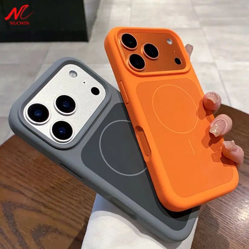 Pure Color Liquid Silicone Shockproof Cover with Large Window