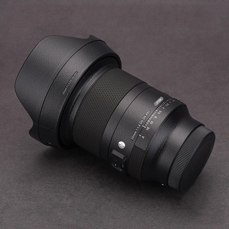 시그마 20 1.4 데칼 스킨 비닐 랩 필름 렌즈 바디 보호 스티커 프로텍터 코트 20mm F1.4 DG DN  E 마운트용