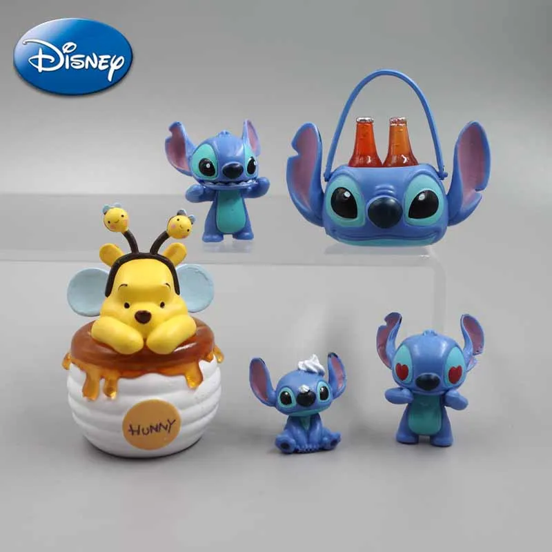 6pcs/set Disney Anime Lilo And Stitch Figures Toys Lovely Stitch