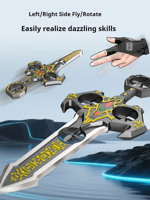 New RC Airplane Brushless motor 4-axis RGB Remote Control Flying Sword Royal Sword Flying Drone Popular Mechanical Toy 4