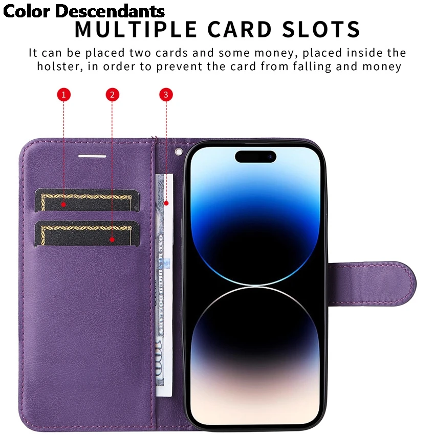 OKZone Cover Per Huawei Y7 2019, Custodia Flip Pelle Portafoglio - Foto 7