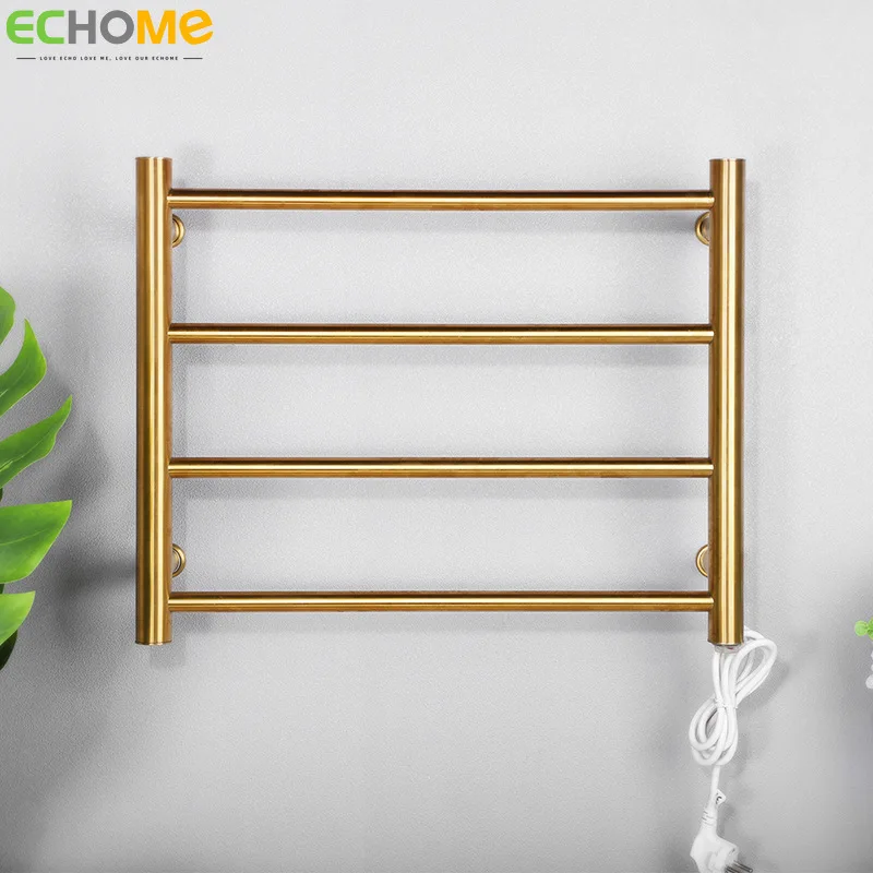 

Smart Electric Heated Towel Rack Stainless Steel Bathroom Towel Drying Disinfecting Rack Household Storage Rack Towel Warmer