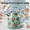 Household Electric Kettle Automatic Power Outage Retro French Electric Kettle 304 Stainless Steel Portable Kettle High-Capacity 2