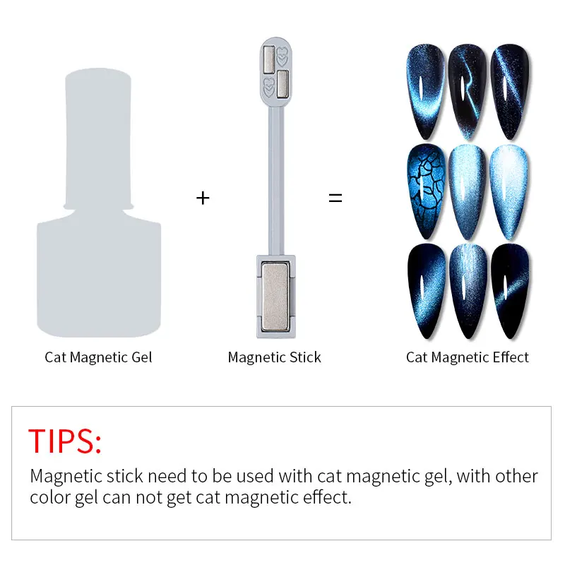 9D Magnetic Stick Cat Magnetic 3D Line Strip Effect Strong Magnet Board Painting Gel Nail Gel Polish Varnish Nail Art Stick Tool